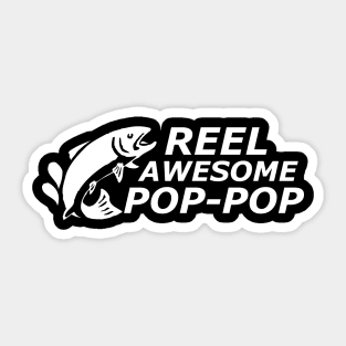 Fishing pop pop - Reel Awesome pop-pop Sticker